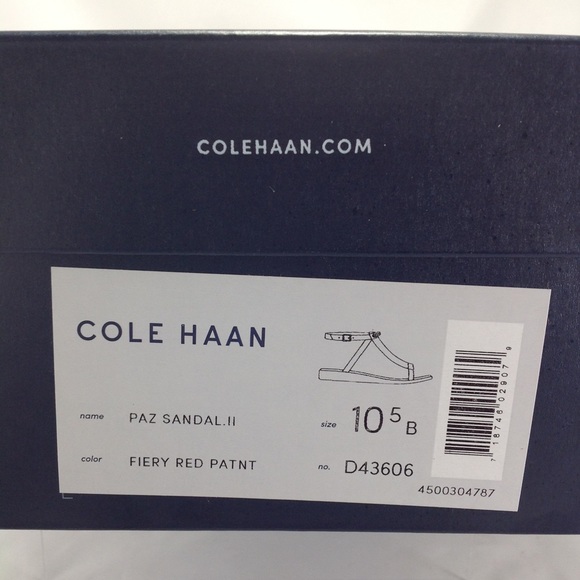 Cole Haan Paz II Fiery Red Patent Leather Sandal - Picture 7 of 7